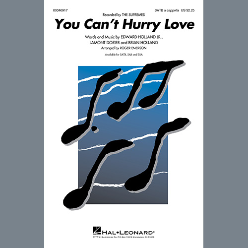 The Supremes You Can't Hurry Love (arr. Roger Emerson) profile picture