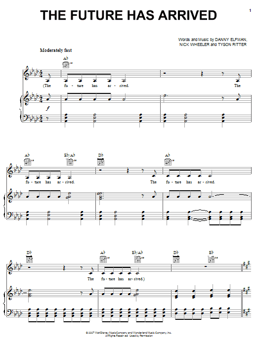 Learn to play The All-American Rejects The Future Has Arrived sheet music for Piano, Vocal & Guitar (Right-Hand Melody) in minutes. The All-American Rejects The Future Has Arrived sheet music preview music notes and score for Piano, Vocal & Guitar (Right-Hand Melody) including 9 page(s)