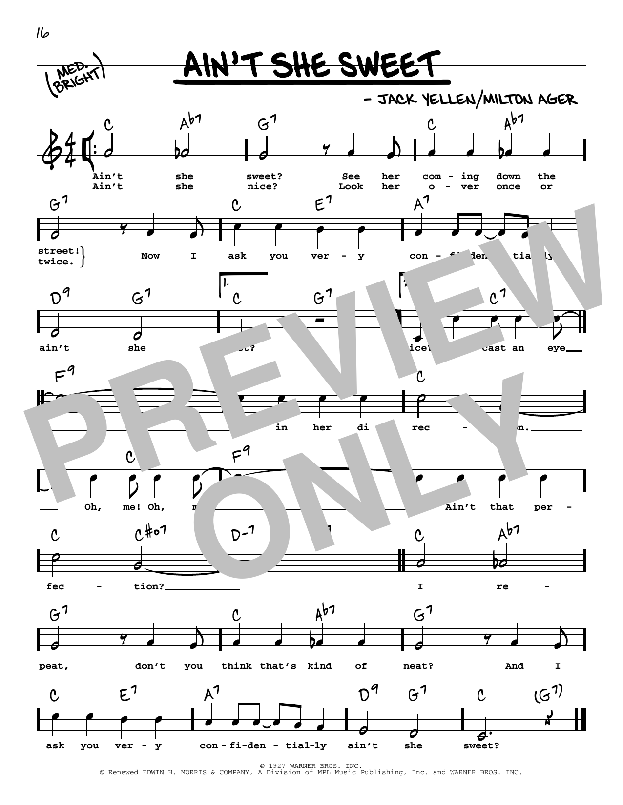 Learn to play The Beatles Ain't She Sweet (High Voice) sheet music for Real Book – Melody, Lyrics & Chords in minutes. The Beatles Ain't She Sweet (High Voice) sheet music preview music notes and score for Real Book – Melody, Lyrics & Chords including 1 page(s)