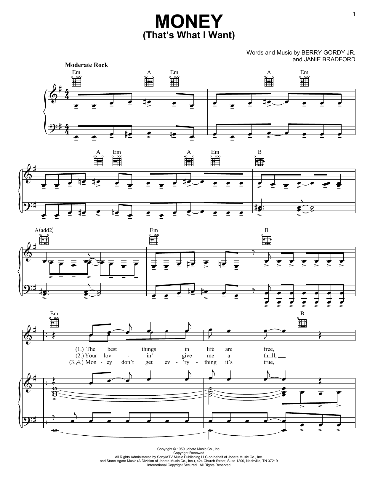 Learn to play The Beatles Money (That's What I Want) sheet music for Guitar Tab in minutes. The Beatles Money (That's What I Want) sheet music preview music notes and score for Guitar Tab including 4 page(s)