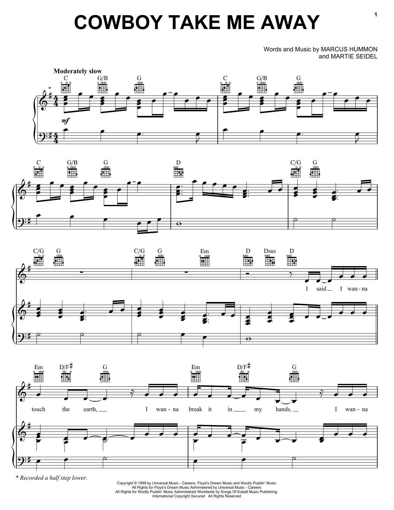 Learn to play Dixie Chicks Cowboy Take Me Away sheet music for Piano in minutes. Dixie Chicks Cowboy Take Me Away sheet music preview music notes and score for Piano including 6 page(s)