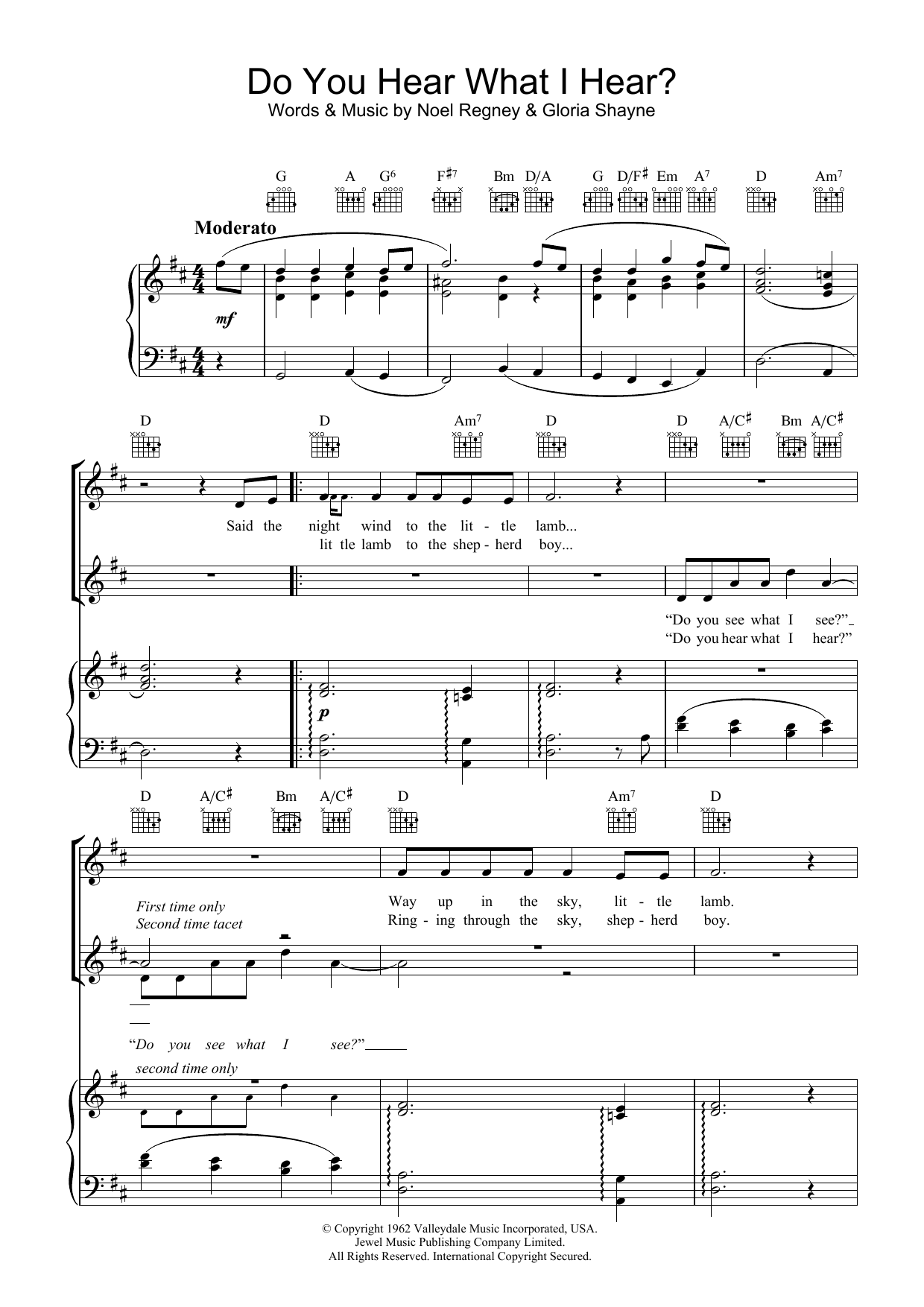 Learn to play The Choirboys Do You Hear What I Hear? sheet music for Piano, Vocal & Guitar in minutes. The Choirboys Do You Hear What I Hear? sheet music preview music notes and score for Piano, Vocal & Guitar including 5 page(s)
