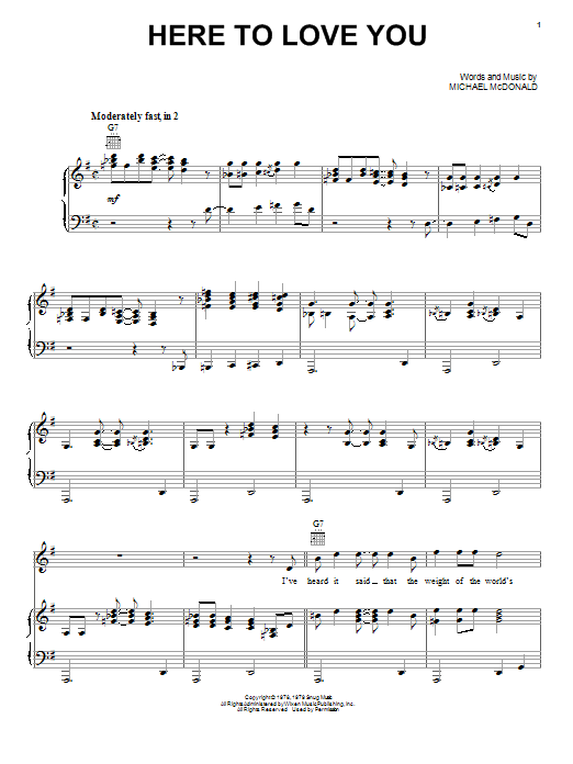 Learn to play The Doobie Brothers Here To Love You sheet music for Piano, Vocal & Guitar (Right-Hand Melody) in minutes. The Doobie Brothers Here To Love You sheet music preview music notes and score for Piano, Vocal & Guitar (Right-Hand Melody) including 7 page(s)