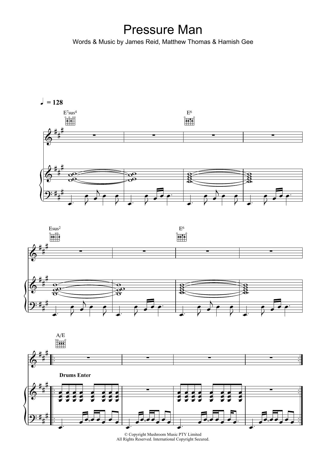 Learn to play The Feelers Pressure Man sheet music for Piano, Vocal & Guitar (Right-Hand Melody) in minutes. The Feelers Pressure Man sheet music preview music notes and score for Piano, Vocal & Guitar (Right-Hand Melody) including 7 page(s)