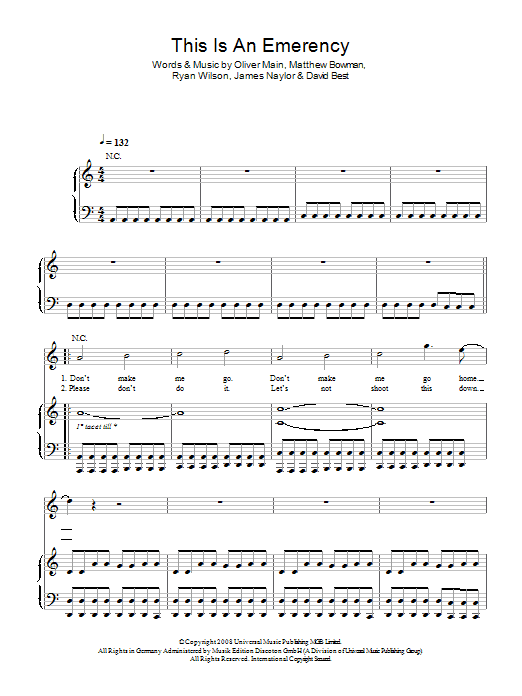 Learn to play The Pigeon Detectives This Is An Emergency sheet music for Piano, Vocal & Guitar in minutes. The Pigeon Detectives This Is An Emergency sheet music preview music notes and score for Piano, Vocal & Guitar including 4 page(s)