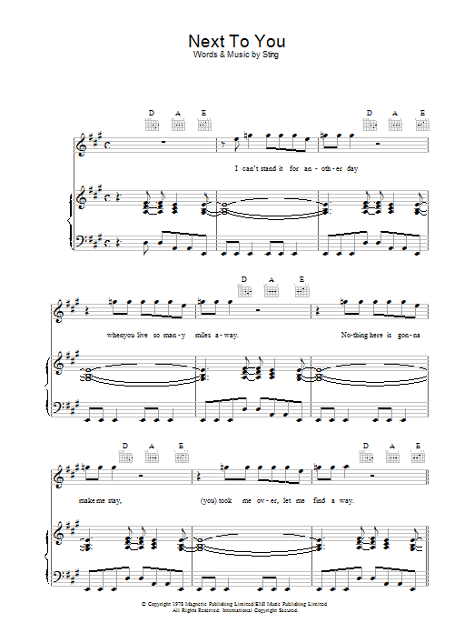Learn to play The Police Next To You sheet music for Easy Guitar Tab in minutes. The Police Next To You sheet music preview music notes and score for Easy Guitar Tab including 4 page(s)