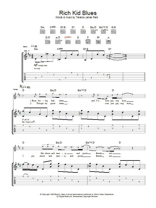 Learn to play The Raconteurs Rich Kid Blues sheet music for Guitar Tab in minutes. The Raconteurs Rich Kid Blues sheet music preview music notes and score for Guitar Tab including 6 page(s)