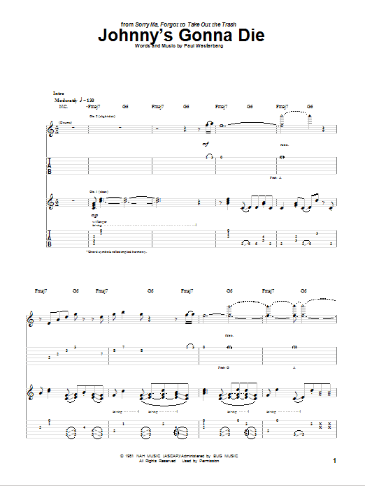 Learn to play The Replacements Johnny's Gonna Die sheet music for Guitar Tab in minutes. The Replacements Johnny's Gonna Die sheet music preview music notes and score for Guitar Tab including 14 page(s)