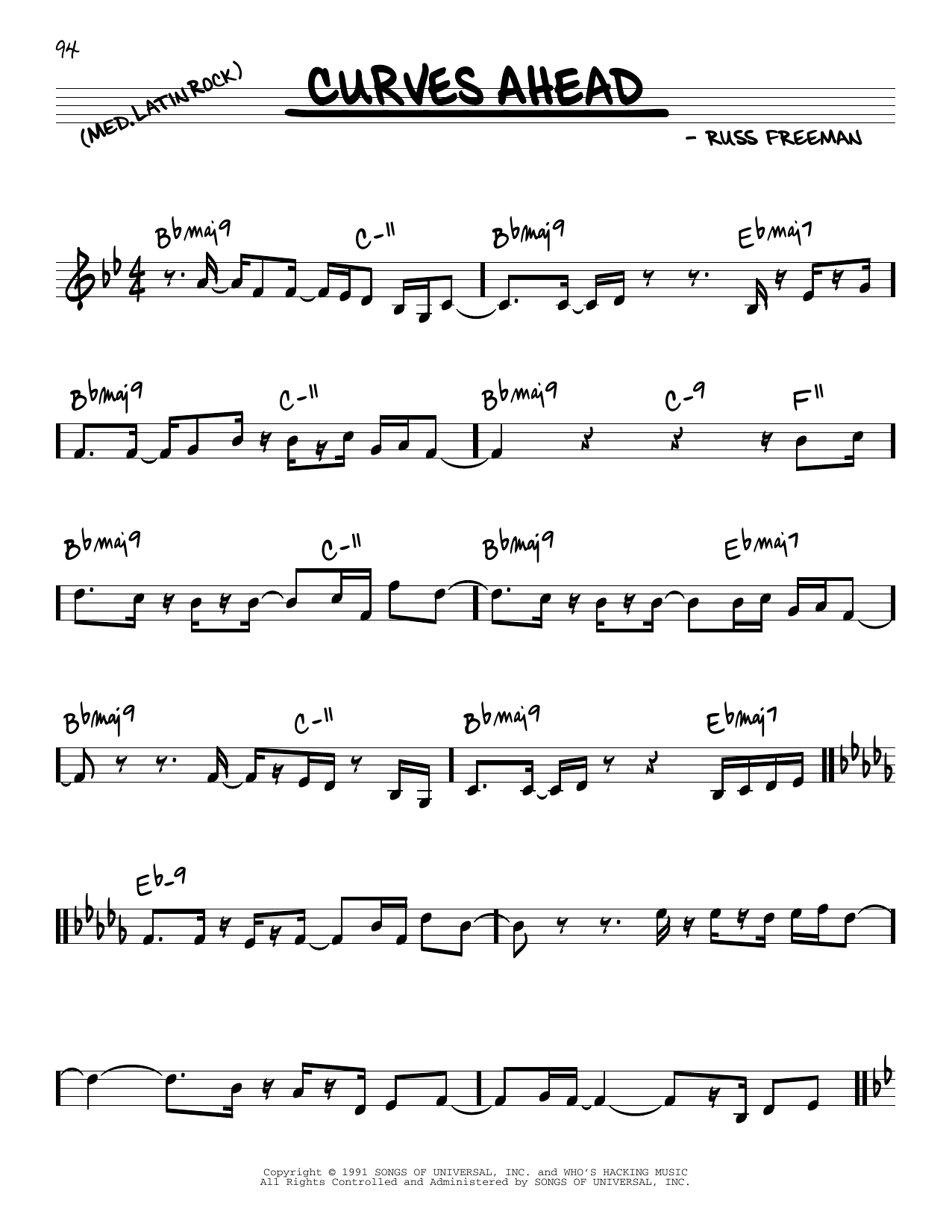 Learn to play The Rippingtons Curves Ahead sheet music for Real Book – Melody & Chords in minutes. The Rippingtons Curves Ahead sheet music preview music notes and score for Real Book – Melody & Chords including 2 page(s)
