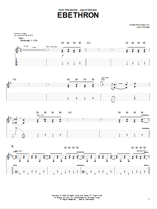 Learn to play The Sword Ebethron sheet music for Guitar Tab in minutes. The Sword Ebethron sheet music preview music notes and score for Guitar Tab including 7 page(s)