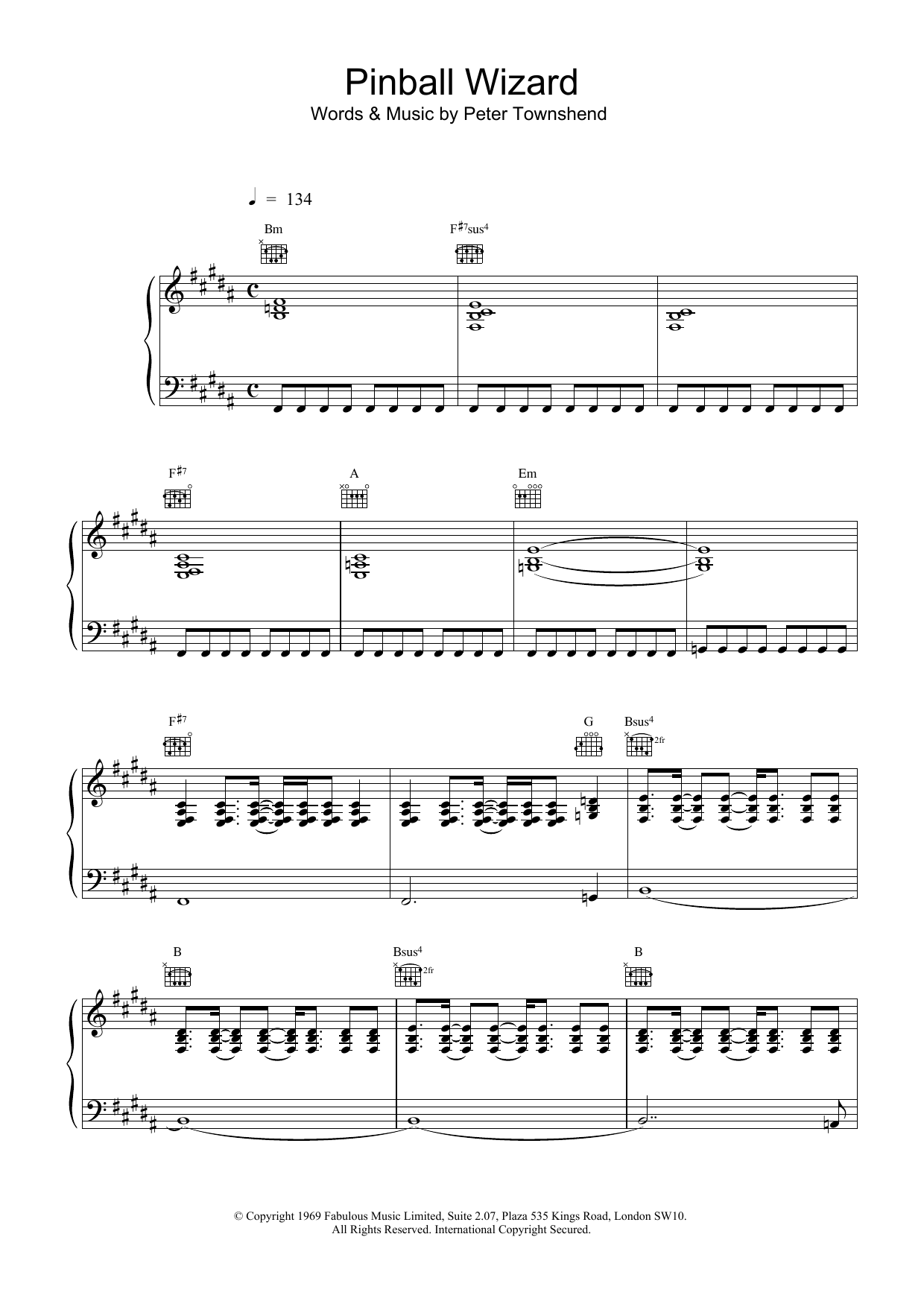 Learn to play The Who Pinball Wizard sheet music for Bass Guitar Tab in minutes. The Who Pinball Wizard sheet music preview music notes and score for Bass Guitar Tab including 6 page(s)