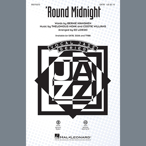 Thelonious Monk 'Round Midnight (arr. Ed Lojeski) profile picture