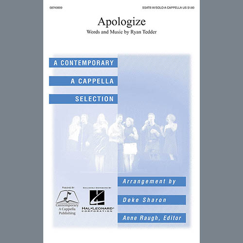 Timbaland Apologize (feat. OneRepublic) (arr. Deke Sharon) profile picture