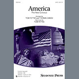 Download or print Tom Fettke America (The New Colossus) Sheet Music Printable PDF 5-page score for American / arranged SATB SKU: 151245