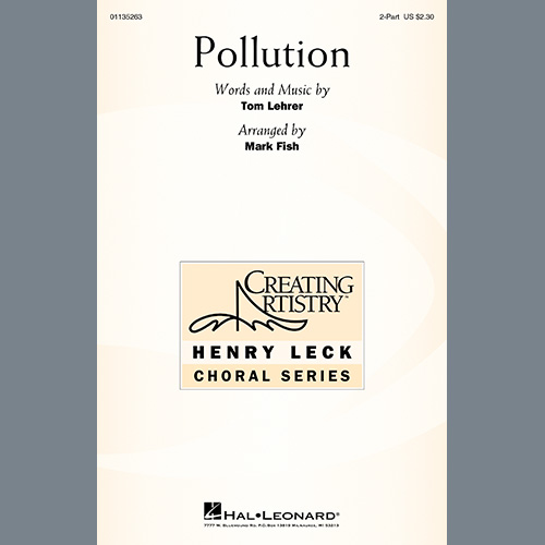 Tom Lehrer Pollution (arr. Mark Fish) profile picture