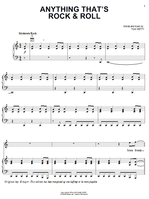 Learn to play Tom Petty And The Heartbreakers Anything That's Rock & Roll sheet music for Lyrics & Chords in minutes. Tom Petty And The Heartbreakers Anything That's Rock & Roll sheet music preview music notes and score for Lyrics & Chords including 2 page(s)