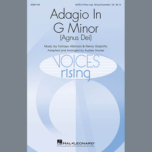 Tomaso Albinoni & Remo Giazotto Adagio In Sol Minore (Adagio In G Minor) (arr. Audrey Snyder) profile picture