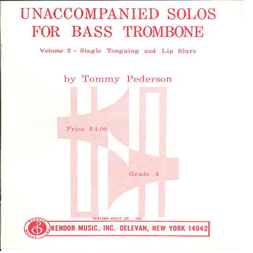 Tommy Pederson Unaccompanied Solos For Bass Trombone, Volume 2 pictures Tommy Pederson Unaccompanied Solos For Bass Trombone, Volume 2 profile picture