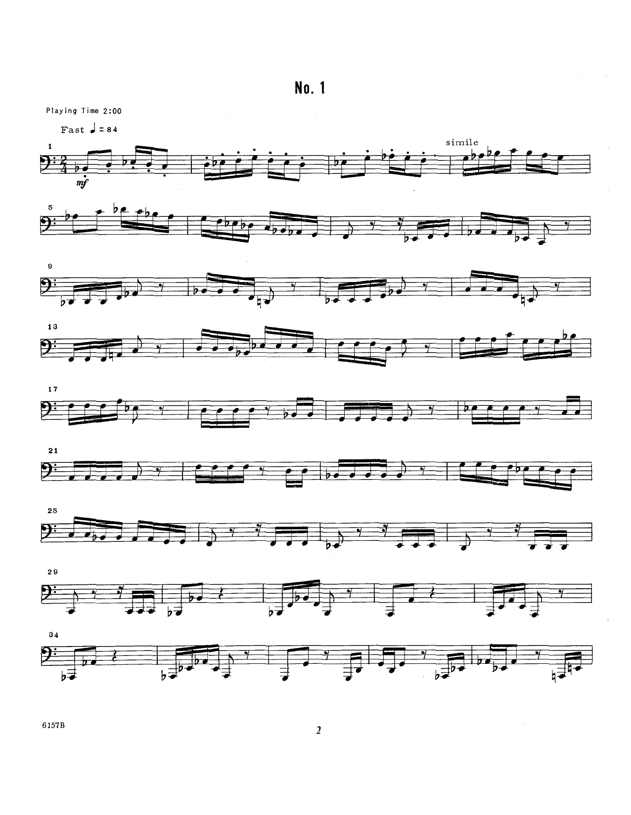 Learn to play Tommy Pederson Unaccompanied Solos For Bass Trombone, Volume 2 sheet music for Brass Solo in minutes. Tommy Pederson Unaccompanied Solos For Bass Trombone, Volume 2 sheet music preview music notes and score for Brass Solo including 21 page(s)