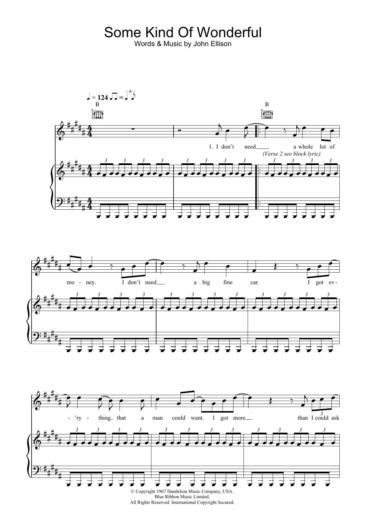 Download Toploader Some Kind Of Wonderful sheet music notes and chords for Piano, Vocal & Guitar - Download Printable PDF and start playing in minutes.