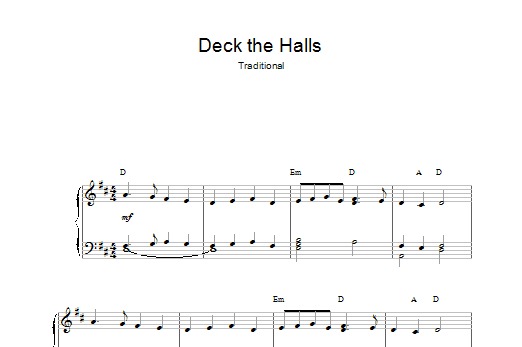 Learn to play Traditional Deck The Halls sheet music for Piano, Vocal & Guitar (Right-Hand Melody) in minutes. Traditional Deck The Halls sheet music preview music notes and score for Piano, Vocal & Guitar (Right-Hand Melody) including 6 page(s)