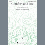 Download or print Traditional English Carol Comfort And Joy (arr. Philip Lawson) Sheet Music Printable PDF 15-page score for Winter / arranged SATBB Choir SKU: 1238233