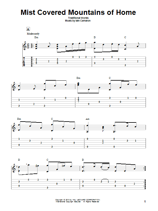 Learn to play Traditional Mist Covered Mountains Of Home sheet music for Guitar Tab in minutes. Traditional Mist Covered Mountains Of Home sheet music preview music notes and score for Guitar Tab including 2 page(s)