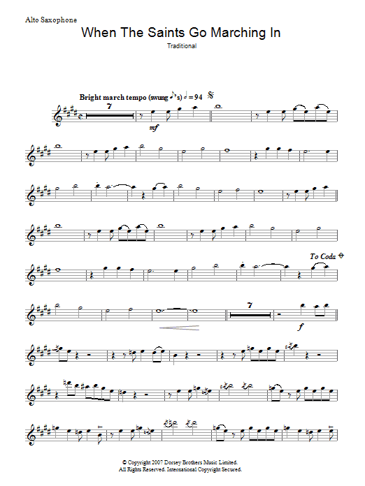 Learn to play Traditional When The Saints Go Marching In sheet music for Xylophone Solo in minutes. Traditional When The Saints Go Marching In sheet music preview music notes and score for Xylophone Solo including 1 page(s)