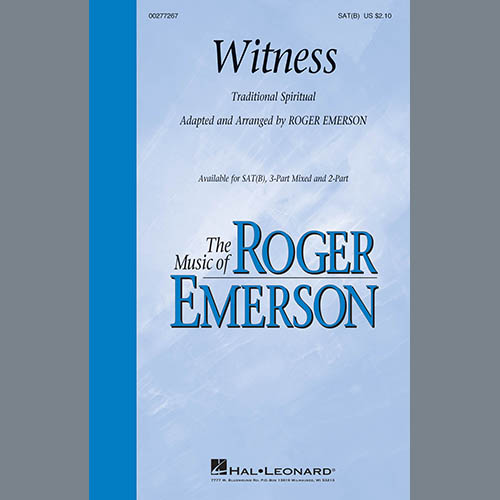 Traditional Witness (Arr. Roger Emerson) profile picture