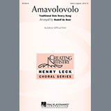 Download or print Traditional Zulu Dowry Song Amavolovolo (arr. Rudolf de Beer) Sheet Music Printable PDF 6-page score for A Cappella / arranged SATB Choir SKU: 478565