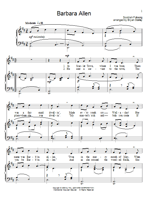 Learn to play Traditional Barbara Allen sheet music for Beginner Piano in minutes. Traditional Barbara Allen sheet music preview music notes and score for Beginner Piano including 2 page(s)