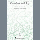 Download or print Traditional English Carol Comfort And Joy (arr. Philip Lawson) Sheet Music Printable PDF 15-page score for Winter / arranged SATBB Choir SKU: 1238233.