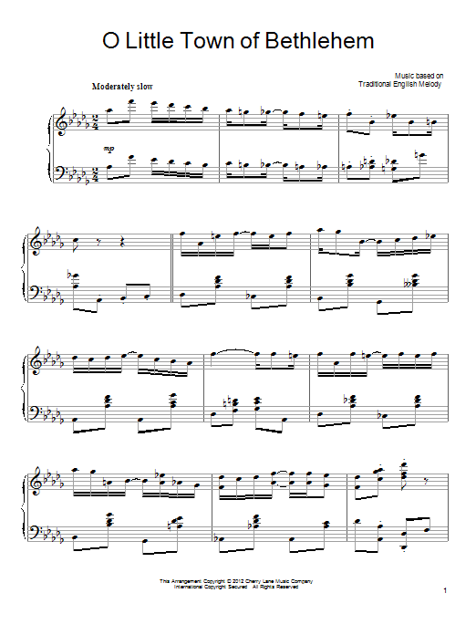 Learn to play Christmas Carol O Little Town Of Bethlehem sheet music for Piano in minutes. Christmas Carol O Little Town Of Bethlehem sheet music preview music notes and score for Piano including 3 page(s)
