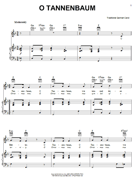 Learn to play Traditional Carol O Christmas Tree sheet music for Piano, Vocal & Guitar (Right-Hand Melody) in minutes. Traditional Carol O Christmas Tree sheet music preview music notes and score for Piano, Vocal & Guitar (Right-Hand Melody) including 2 page(s)