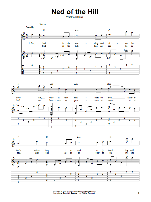 Learn to play Traditional Irish Ned Of The Hill sheet music for Guitar Tab in minutes. Traditional Irish Ned Of The Hill sheet music preview music notes and score for Guitar Tab including 3 page(s)