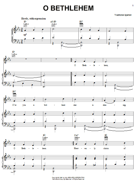Learn to play Traditional Spanish O Bethlehem sheet music for E-Z Play Today in minutes. Traditional Spanish O Bethlehem sheet music preview music notes and score for E-Z Play Today including 2 page(s)