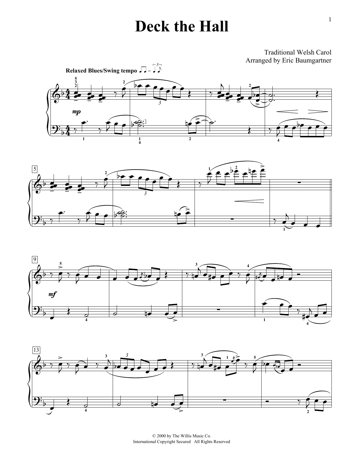 Learn to play Traditional Carol Deck The Hall sheet music for Easy Piano in minutes. Traditional Carol Deck The Hall sheet music preview music notes and score for Easy Piano including 3 page(s)