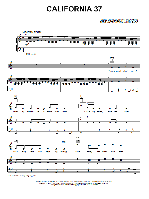 Learn to play Train California 37 sheet music for Piano, Vocal & Guitar (Right-Hand Melody) in minutes. Train California 37 sheet music preview music notes and score for Piano, Vocal & Guitar (Right-Hand Melody) including 5 page(s)