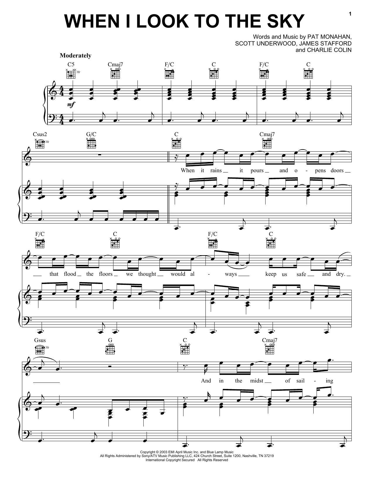 Train When I Look To The Sky sheet music preview music notes and score for Guitar Tab including 8 page(s)