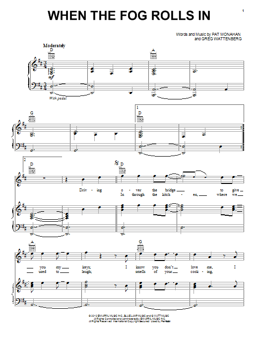 Learn to play Train When The Fog Rolls In sheet music for Piano, Vocal & Guitar (Right-Hand Melody) in minutes. Train When The Fog Rolls In sheet music preview music notes and score for Piano, Vocal & Guitar (Right-Hand Melody) including 9 page(s)