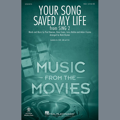 U2 Your Song Saved My Life (from Sing 2) (arr. Mark Brymer) profile picture