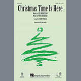Download or print Vince Guaraldi Christmas Time Is Here (arr. Robert Sterling) Sheet Music Printable PDF 5-page score for Christmas / arranged SATB Choir SKU: 501830