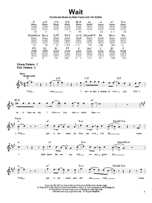 Learn to play White Lion Wait sheet music for Guitar Tab in minutes. White Lion Wait sheet music preview music notes and score for Guitar Tab including 9 page(s)