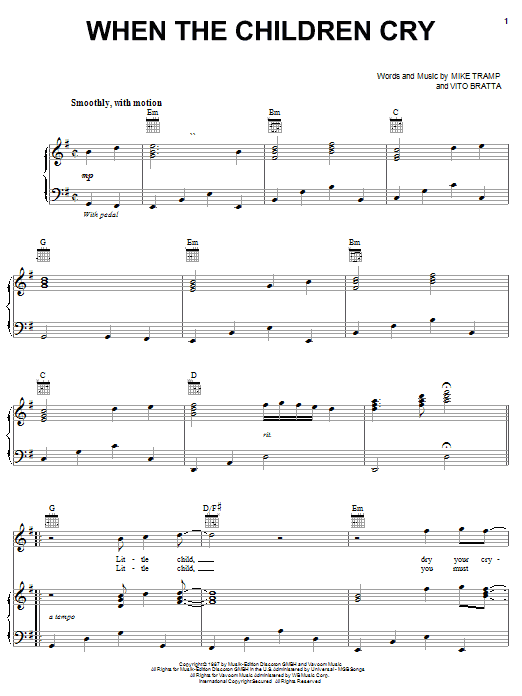 Learn to play White Lion When The Children Cry sheet music for Guitar Tab in minutes. White Lion When The Children Cry sheet music preview music notes and score for Guitar Tab including 5 page(s)