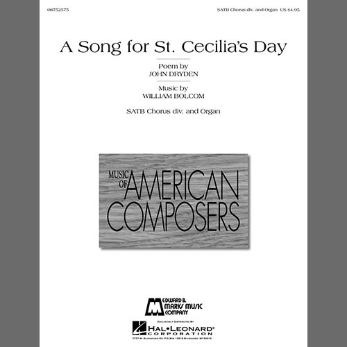 William Bolcom A Song For St. Cecilia's Day profile picture