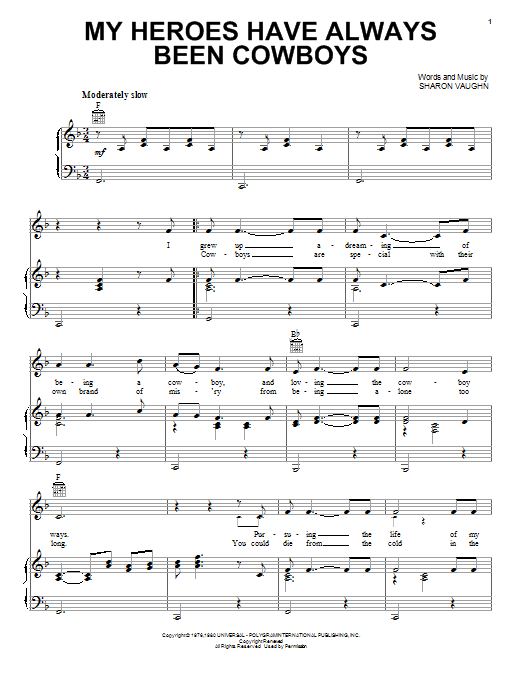 Learn to play Willie Nelson My Heroes Have Always Been Cowboys sheet music for Super Easy Piano in minutes. Willie Nelson My Heroes Have Always Been Cowboys sheet music preview music notes and score for Super Easy Piano including 2 page(s)