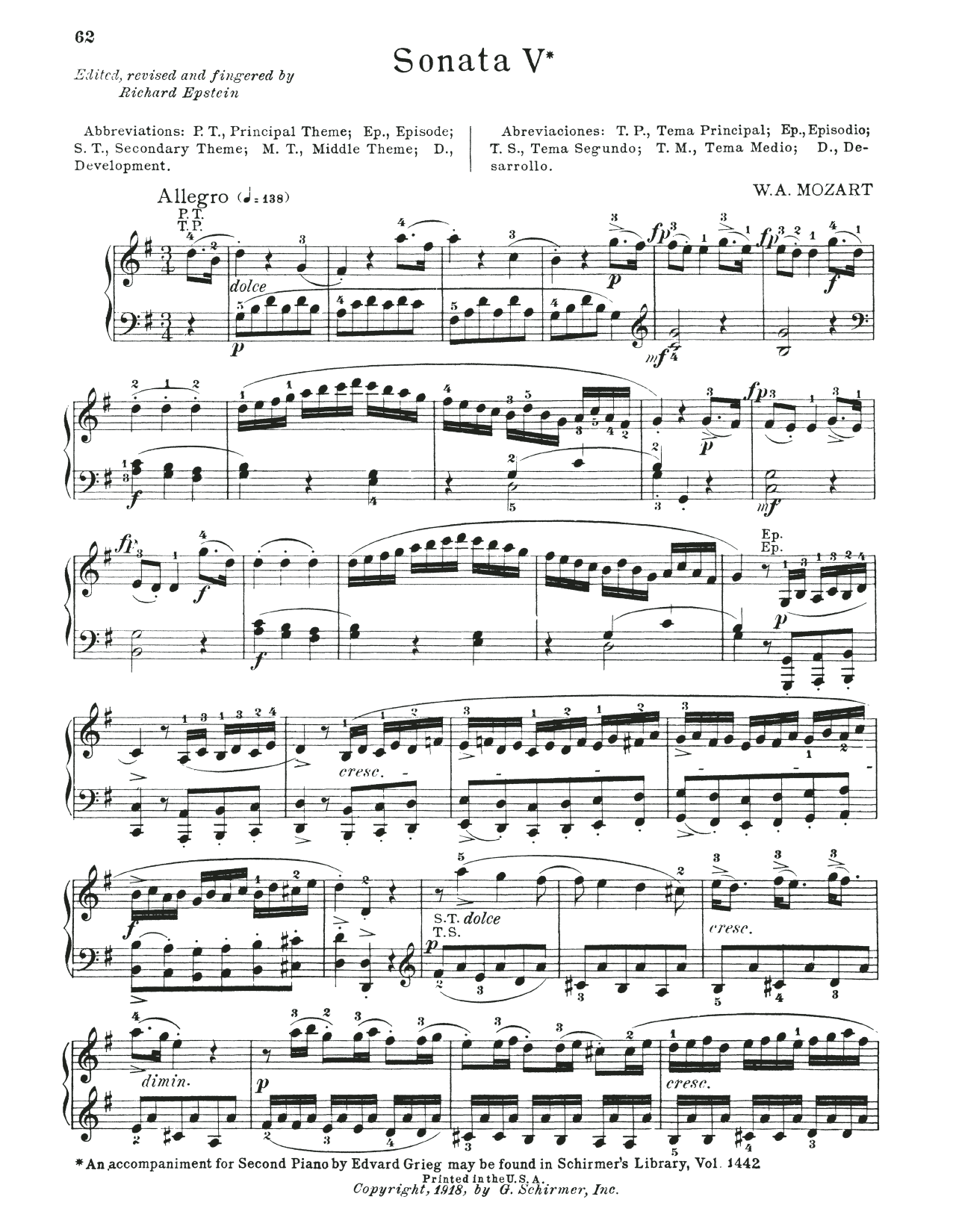 Wolfgang Amadeus Mozart Sonata In G Major, K. 283 sheet music, chords, lyrics - Printable PDF for Piano Solo